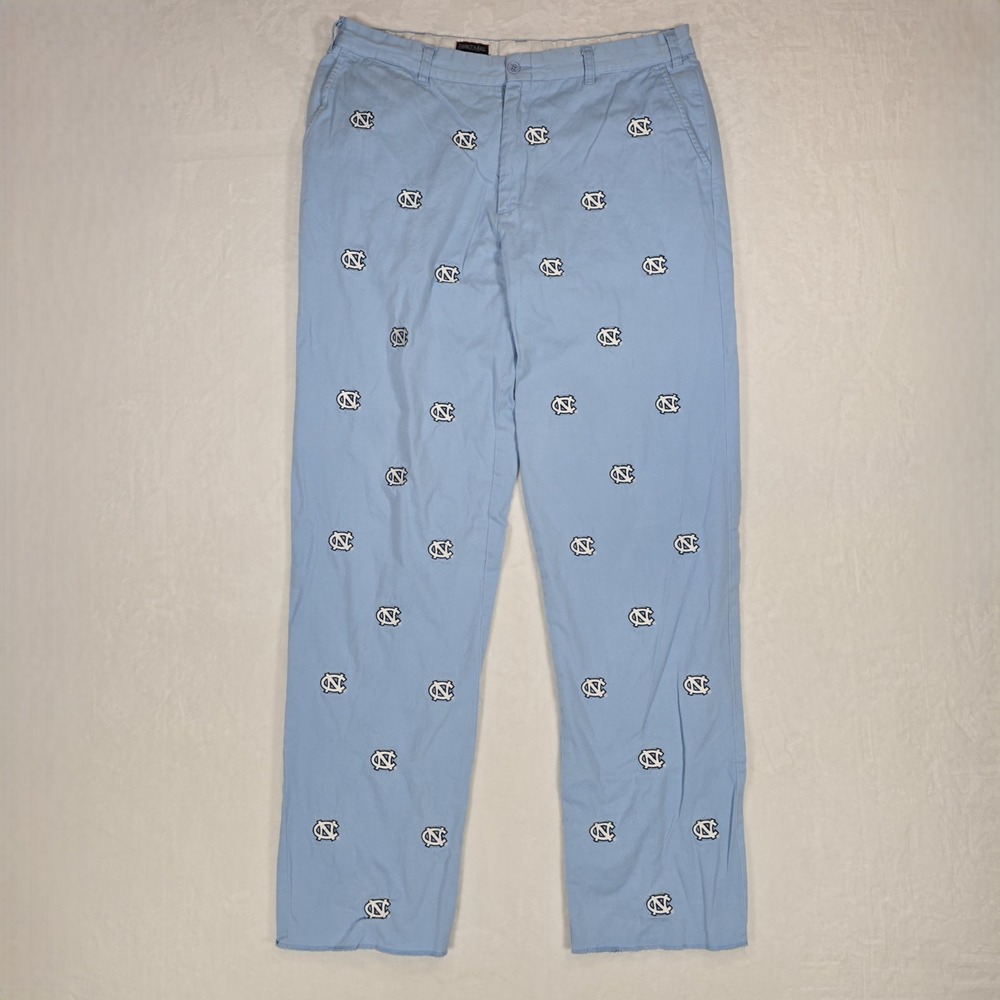 Pennington & Bailes UNC Tar Heels Stadium Pants Mens 36 Blue Embroidered NCAA
